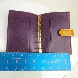 LOUIS VUITTON Yellow Epi Agenda PM Day Planner Cover Leather