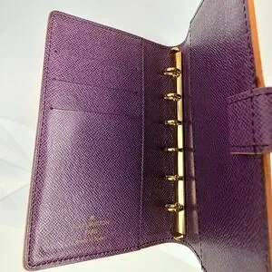LOUIS VUITTON Yellow Epi Agenda PM Day Planner Cover Leather