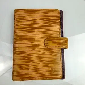 LOUIS VUITTON Yellow Epi Agenda PM Day Planner Cover Leather