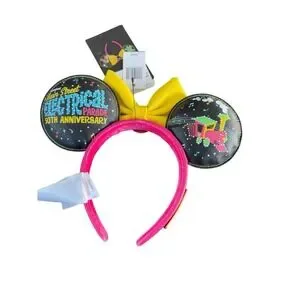 Loungefly Disney Main Street Electrical Parade 50th Ears Minnie Mouse Glow