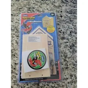 Lowe's Build‎ and Grow BIRDHOUSE Wood Project Kit Home Depot Kids Workshop (A8)