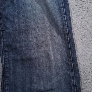 Lucky Brand 221 Original Straight Jeans Mens 34x32 Button Fly Denim Blue