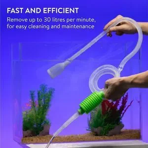 Luigi's Aquarium/Fish Tank Siphon And Gravel Cleaner - A Hand Syphon Drain Pump