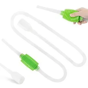 Luigi's‎ Aquarium/Fish Tank Siphon and Gravel Cleaner - A Hand Syphon Drain Pump