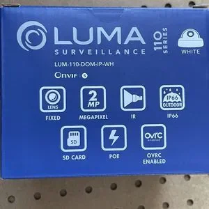 Luma 110 Series Outdoor Dome IP Surveillance Camera White LUM-110-DOM-IP-WH NEW