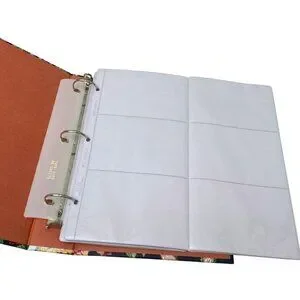 Luxury Photo Album Black Floral Fabric Cover 216 Photos 4x6 Refillable Binder