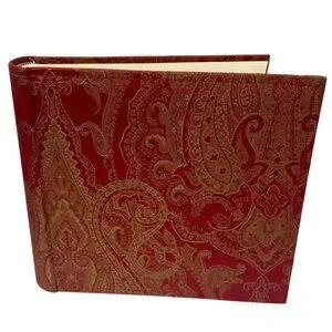 Luxury Photo Album Red Damask Fabric Holds 200 Photos 2 Up by Hom Luxury Photo Album Red Damask Fabric Holds 200 Photos 2 Up by Hom