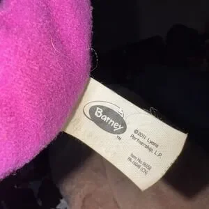 Lyons 2011 Singing Barney Purple Dinosaur Talking 11" Stuffed Plush WORKING
