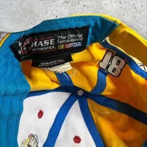 M&M's NASCAR Chase Authentics Hat Adjustable Kyle Busch 2014 Yellow & White Embr