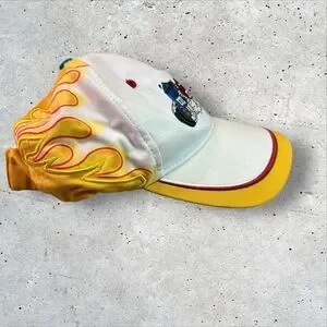 M&M's NASCAR Chase Authentics Hat Adjustable Kyle Busch 2014 Yellow & White Embr