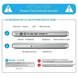 MacBook Pro 13" Protective Case - Impact Resistant Enhanced Logo Illumination