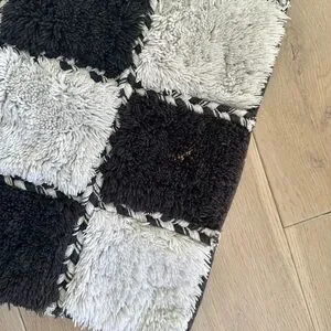 MacKenzie-Childs Black And White Checkered Door Mat