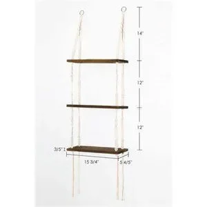Macrame Hanging Shelves Wall Shelves Small Plants Bedroom Boho Home Decor 3 Tier