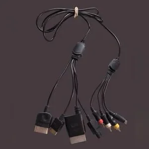 MADCATZ AV UNIVERSAL VIDEO AUDIO CABLE 4 PIN COMPONENT XBOX GAMECUBE PLAYSTATION