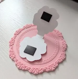 Magnetic Bookmark Holographic Flower Pink Reading Book Lover Bookish Books
