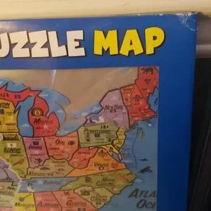 Magnetic Puzzle Map Of United States Of America New Sealed Toy Map Game Map 2010