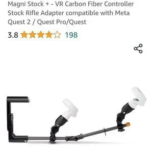 Magni stock VR carbon fiber stock rifle adapter compatible with quest 2/ quest p