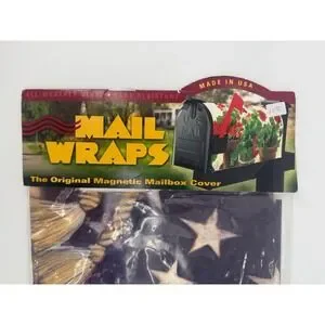 MailWraps Magnetic Mailbox Cover American Flag Bald Eagle Numbers NEW IN PACKAGE