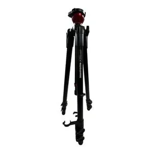 Manfrotto 755XB Aluminum Tripod With Red Ball Head Camera Video