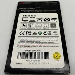 Marceloant 64GB SD Card 4K SDXC UHS-II U3 Memory Card 50-95MB/s High Performance