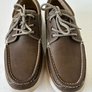 Margaritaville Dark Brown Boat Shoes Size 12