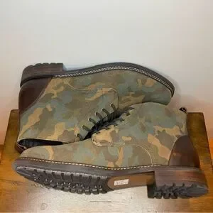 Mark Nason NWOT Stowe Military Camo Lace Up Suede Boots - Mens 12