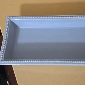 Martha Stewart Light Blue Beaded Tray 12 X 4.5 X 1.5 Inches