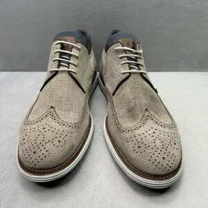 Martin Dingman Countryaire Mens Size 11.5 MN Wingtip Oxford Gray Suede Plain Toe