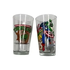 Marvel Avengers And Ninja Turtles Glass Set