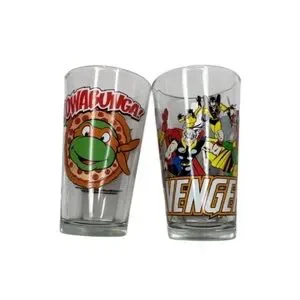 Marvel Avengers and Ninja Turtles Glass Set