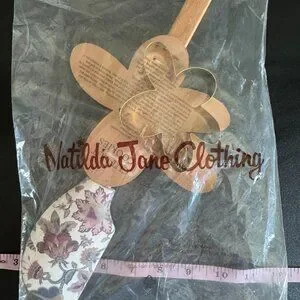 Matilda Jane Cookie Cutter & Spatula Set Floral Baking Gift NEW