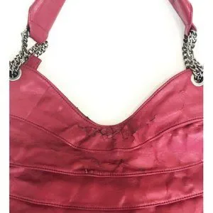 Matt And Nat Cleo Nappa Studded Bag Magenta Large Faux Leather Edgy Recycled