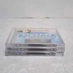 Maxell DVD-R Camcorder 30 Minutes Each- 1.4 GB-3 Pack Of New SEALED Discs
