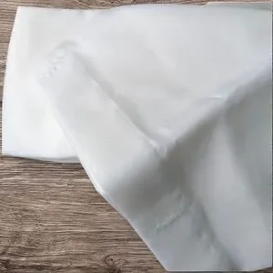 Maytex White Polyester Fabric Shower Curtain Liner