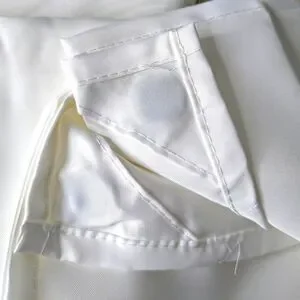 Maytex White Polyester Fabric Shower Curtain Liner
