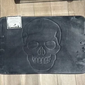 Memory Foam Skull Bath Rug