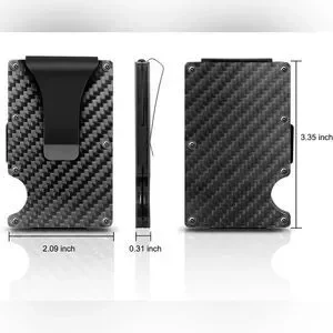 Men RFID Blocking Slim Money Clip Wallet Credit Card ID Holder Thin Minimalist