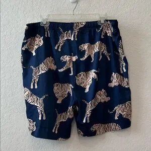 Men's Blue Tiger Print Boxers