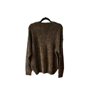 Men’s Consensus Wool Blend Very Soft Brown Sweater. Size Large