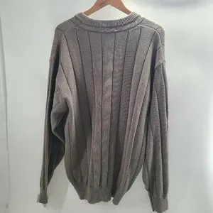 Men's Izod Club Authentic Golf Sportswear Taupe Pullover Sweater Size XL