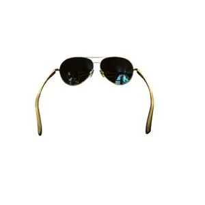 Men's Nautica Aviator Sunglasses N5110s Gold & Brown EUC