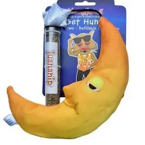 Meowijuana “Get Hung” Moon & Stars Catnip Toy + Refillable Juananip Tube