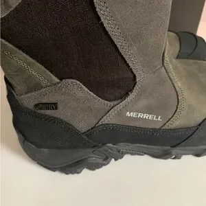 Merrell Castle Rock Polarand Rove Zip Waterproof Boots Men’s 8.5 New