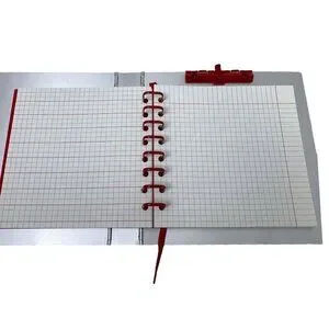 Metal Binder 8.5" Brushed Metal With Clip And Inserts