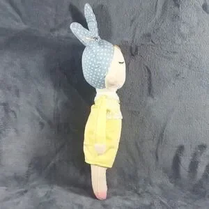 METOO 17" Angela Plush Sleeping Girl Bunny Rabbit Baby Rag Doll Stuffed Toy