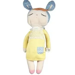METOO 17" Angela Plush Sleeping Girl Bunny Rabbit Baby Rag Doll Stuffed Toy