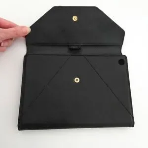 Michael Kors Black Saffiano Leather IPad Mini Tablet Folio Case Cover