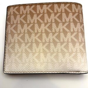 Michael Kors Cooper Ombre Monogram Brown Leather Wallet