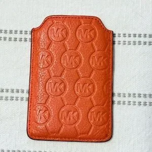 Michael Kors Leather Orange Sleeve