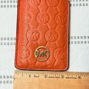 Michael Kors Leather Orange Sleeve